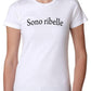 Sono Ribelle Solo Parole 3410 Lady Donna 100% Cotone Pettinato STREET STYLE