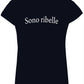 Sono Ribelle Solo Parole 3410 Lady Donna 100% Cotone Pettinato STREET STYLE