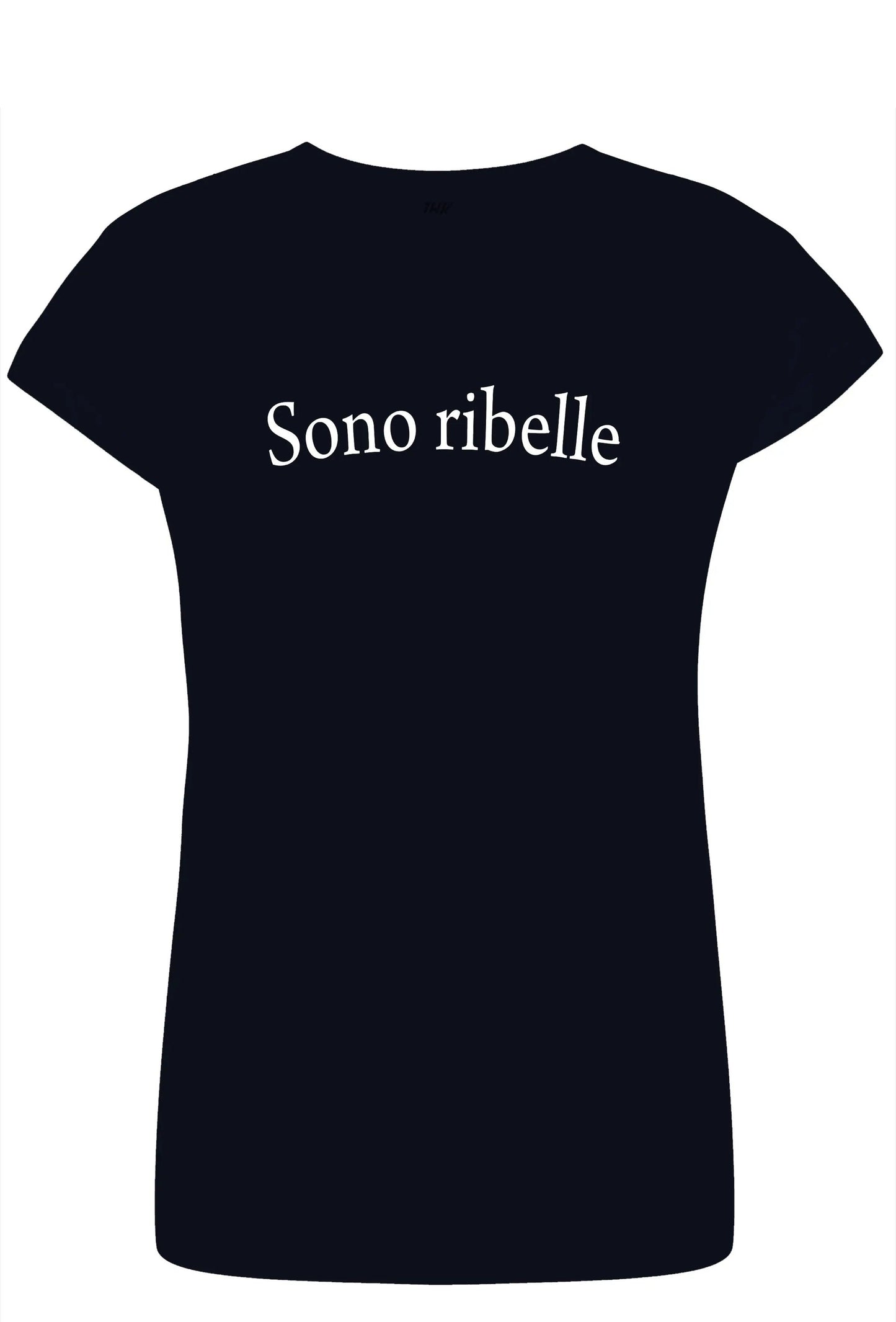 Sono Ribelle Solo Parole 3410 Lady Donna 100% Cotone Pettinato STREET STYLE