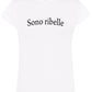 Sono Ribelle Solo Parole 3410 Lady Donna 100% Cotone Pettinato STREET STYLE