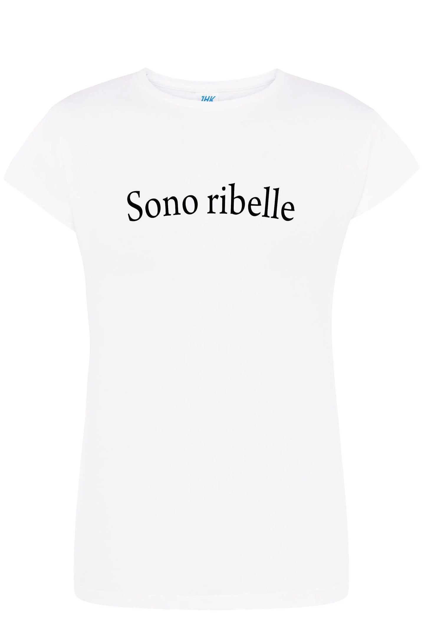 Sono Ribelle Solo Parole 3410 Lady Donna 100% Cotone Pettinato STREET STYLE