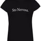 STO NERVOSA Solo Parole 3403 Lady Donna 100% Cotone Pettinato STREET STYLE