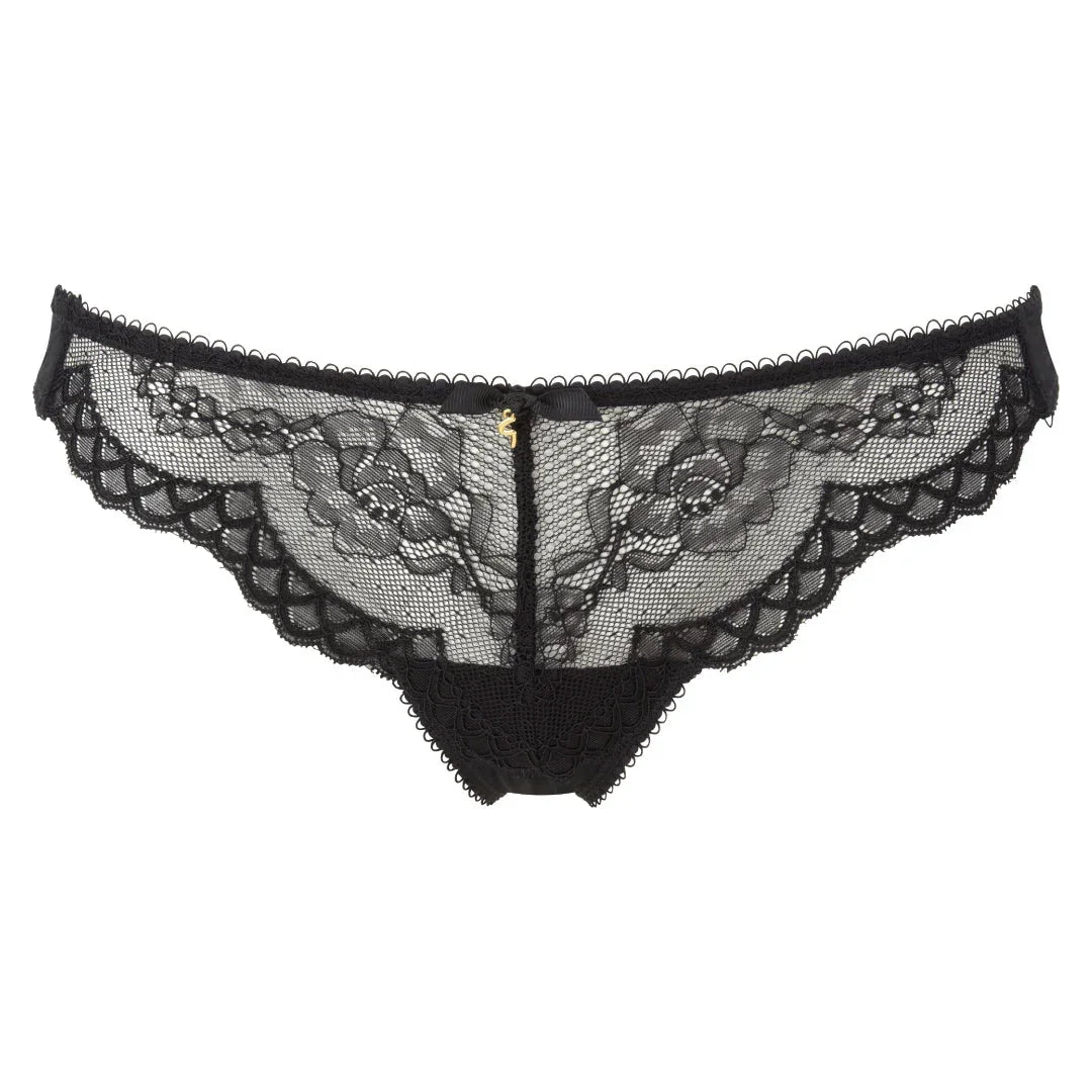 Sheer Thong Panty Gossard Superboost Lace Black - STREET STYLE
