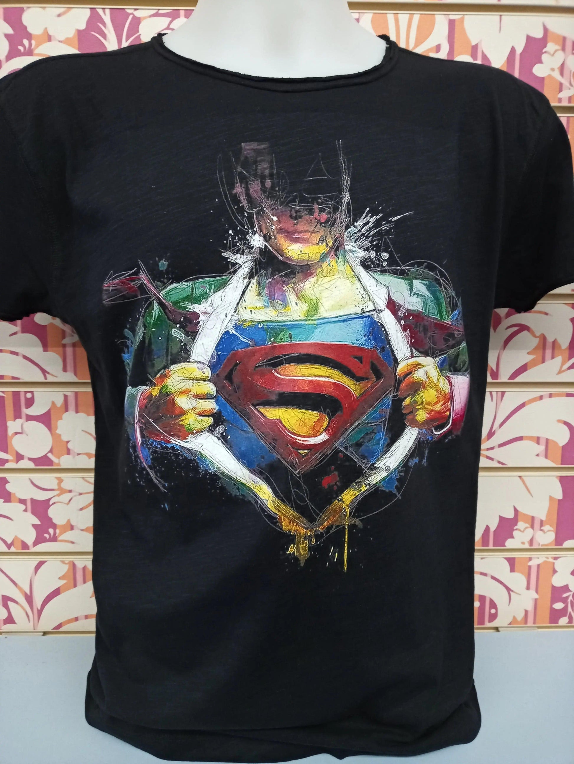 Superman Art. Color 18-20-74 Uomo Fashion 100% Cotone Fiammato - STREET STYLE