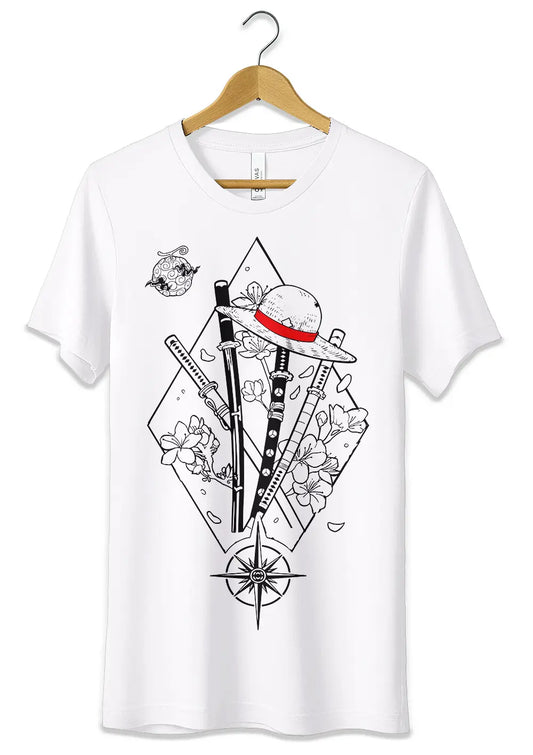 T-Shirt Maglietta Simboli Anime One Piece-0