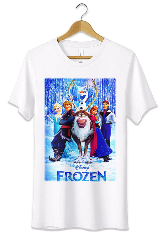 T-Shirt Maglietta Frozen Cartoon Disney-0