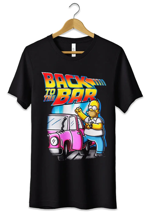T-Shirt Maglietta Homer Simpson Back to the bar-0