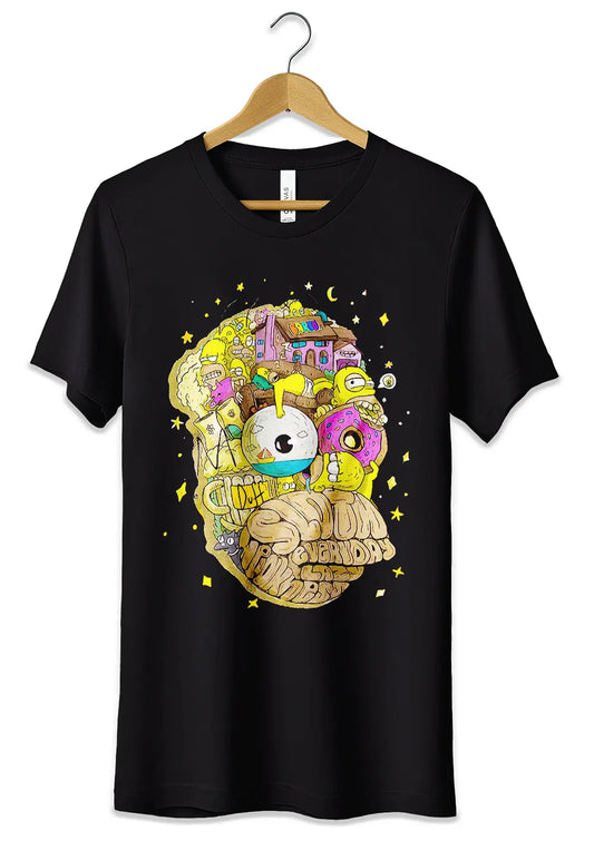 T-Shirt Maglietta Homer Simpson Trip Psichedelico-0