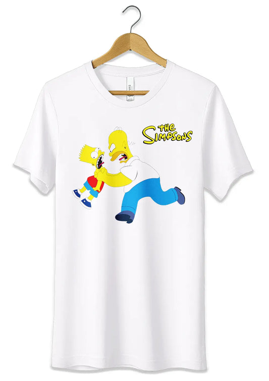 T-Shirt Maglietta The Simpson Homer vs Bart-0