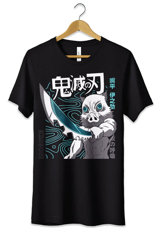 T-Shirt Maglietta Inosuke Demon Slayer Anime-0