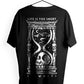 T-Shirt Maglietta Life is too Short Urban Oversize-1