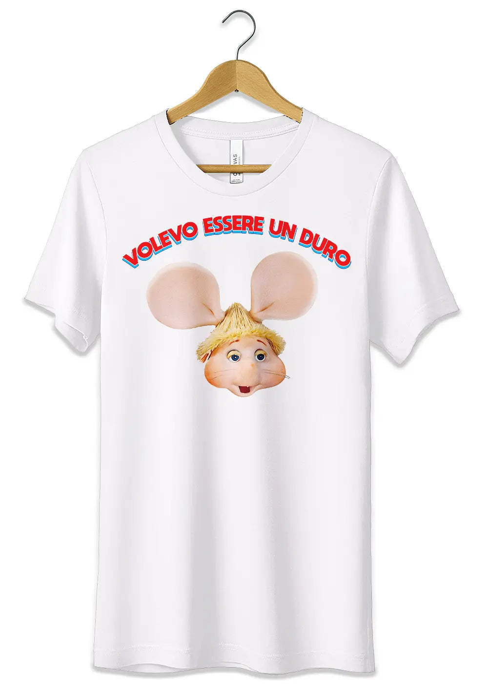 T-Shirt Maglietta Lucio Corsi e Topo Gigio Volevo essere un Duro-0