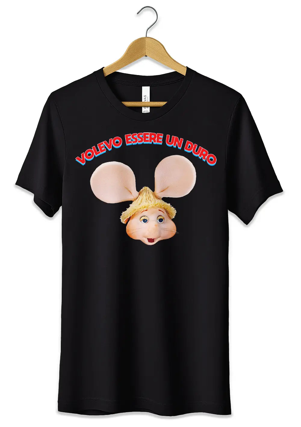 T-Shirt Maglietta Lucio Corsi e Topo Gigio Volevo essere un Duro-3