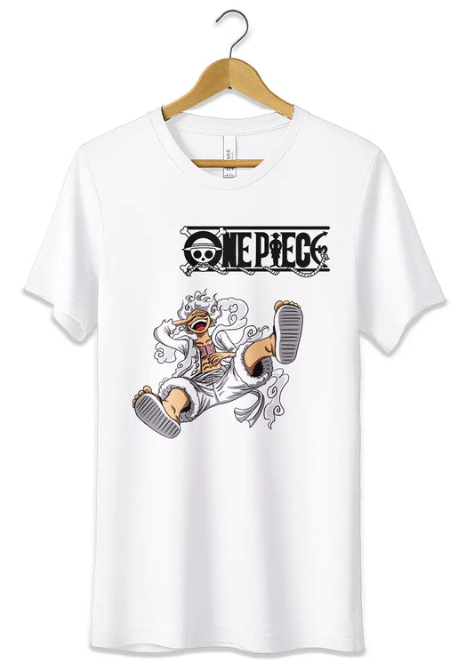 T-Shirt One Piece Luffy Gear 5 Rubber Cappello di Paglia Maglietta Anime-0