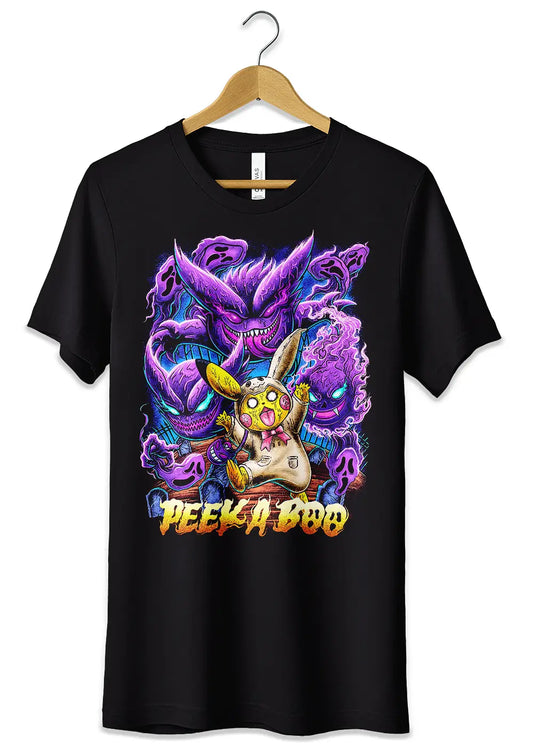 T-Shirt Maglietta Pikachu Pokémon Horror Fan Art-0