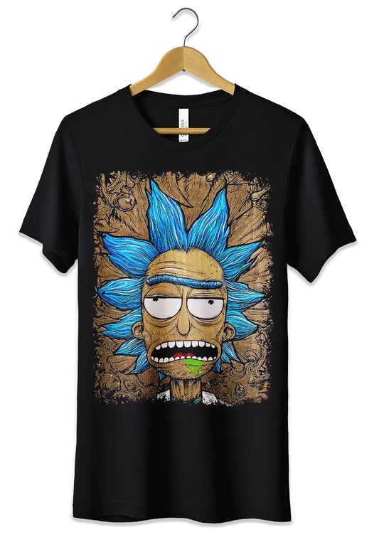 T-Shirt Maglietta Rick e Morty Ritratto Rick Sanchez-0