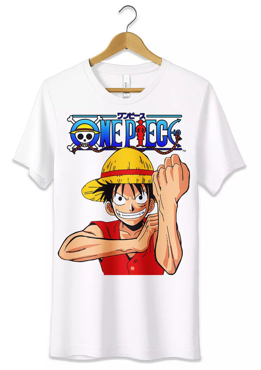 T-Shirt Rubber Cappello di Paglia Maglietta Anime One Piece-0