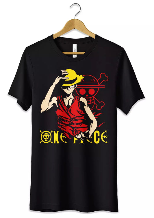 T-Shirt Rubber Cappello di Paglia Maglietta One Piece-0