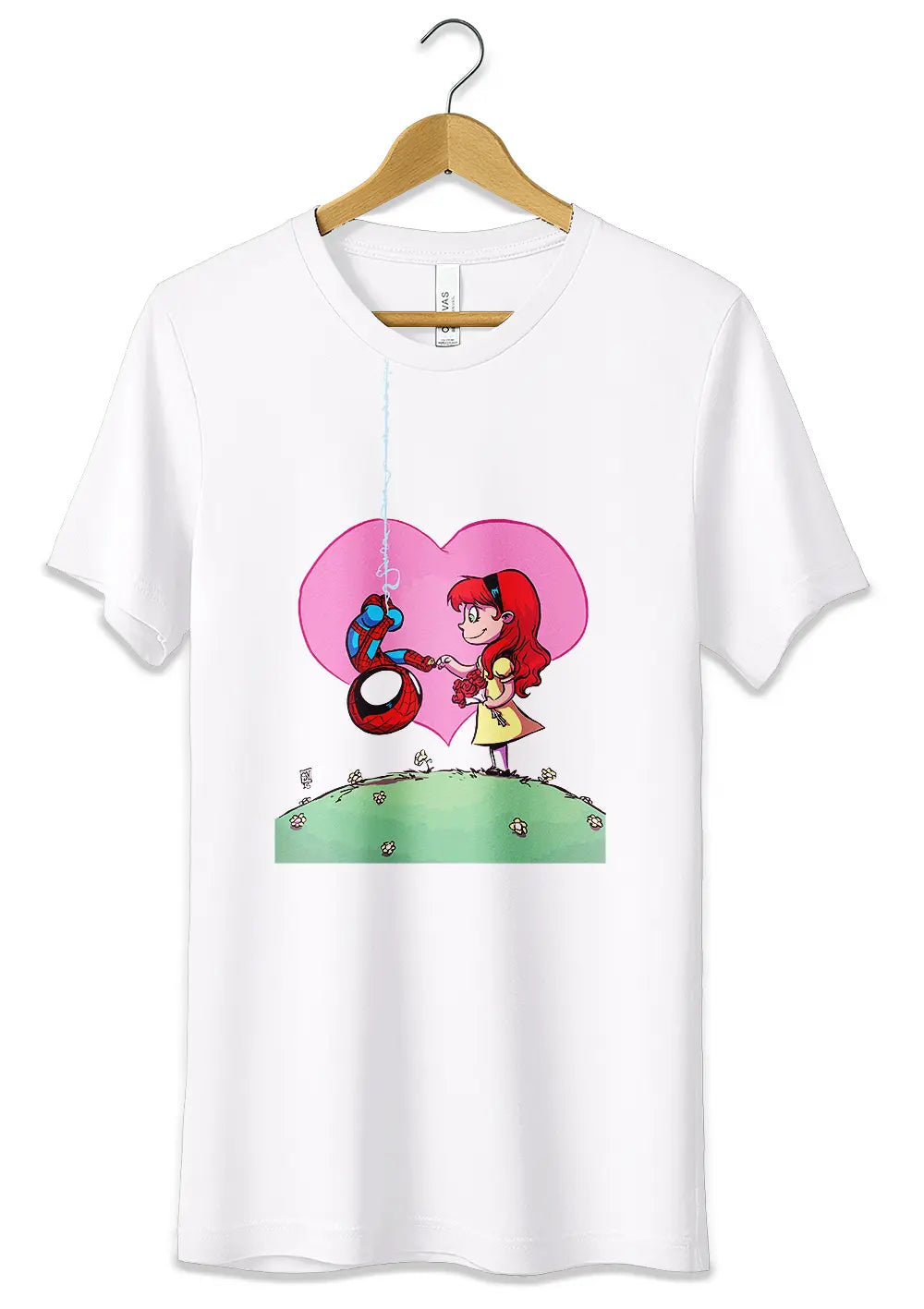 T-Shirt Maglietta Amore Spiderman Mary Jane-0