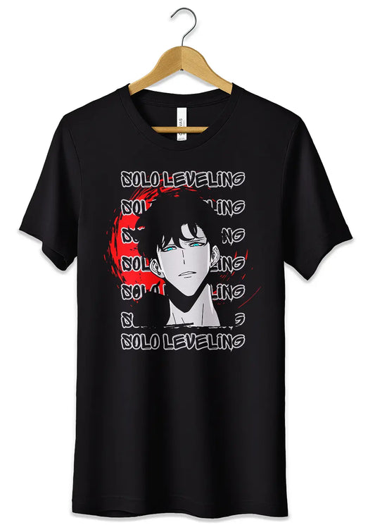 T-Shirt Solo Leveling Maglietta Sung Jin woo Anime-0