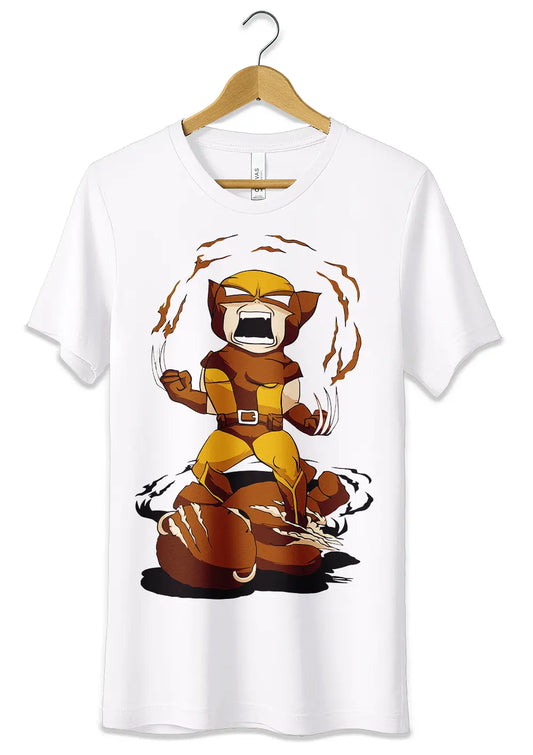T-Shirt Maglietta Wolverine X-Men Cartoon Style-0
