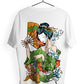 T-Shirt Maglietta Geisha Giapponese Urban Style-1