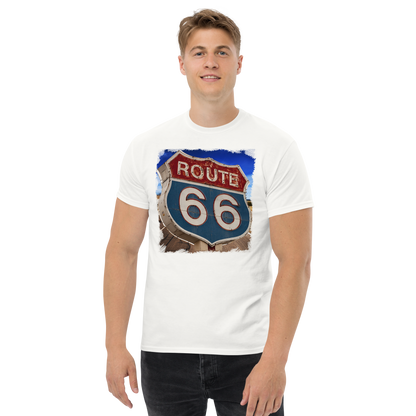 T-shirt Uomo Route 66 - Stampa Vintage Iconica Americana 12066-4