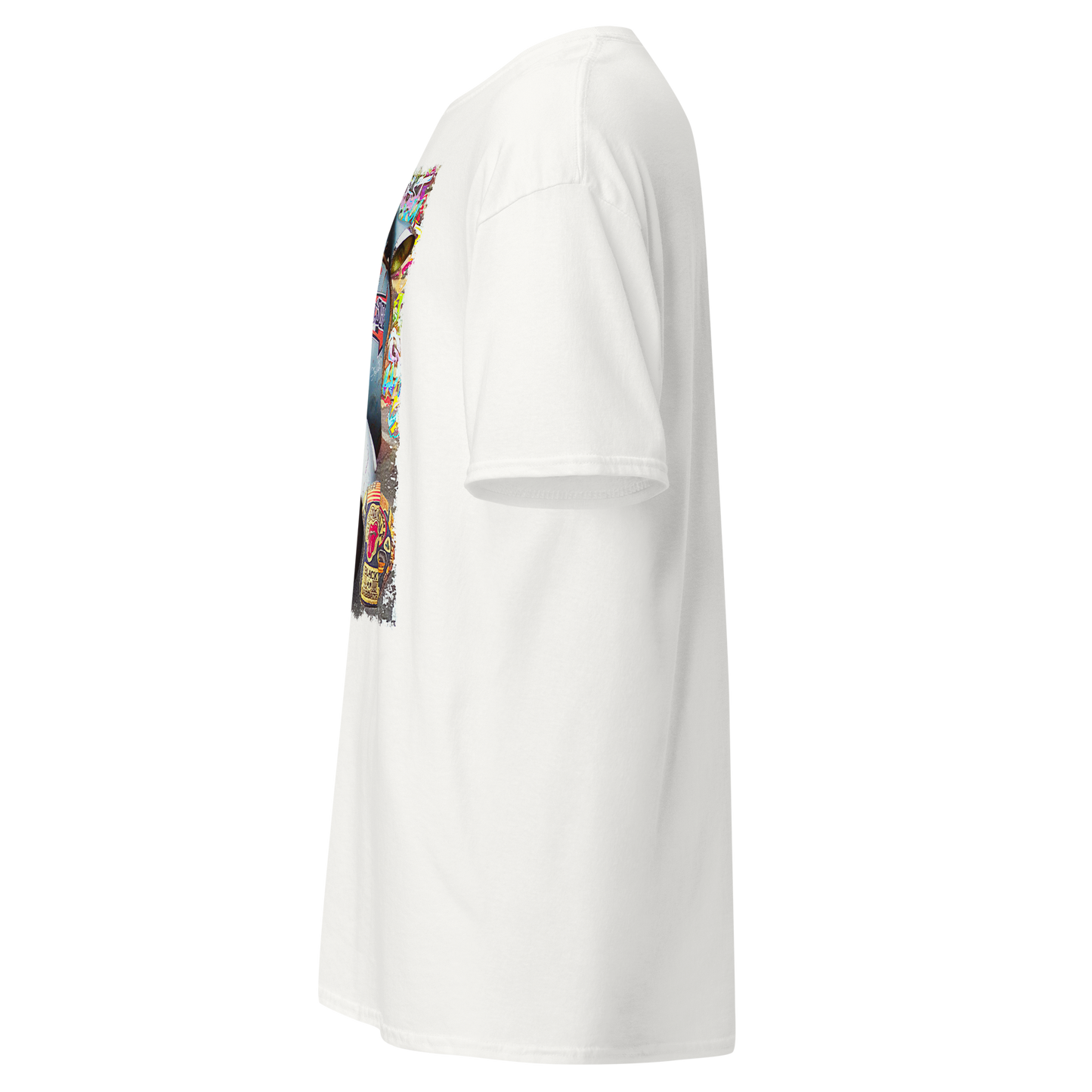 T-shirt Uomo Stampa Scooter Vintage Stile Graffiti Urbano 11011-VES