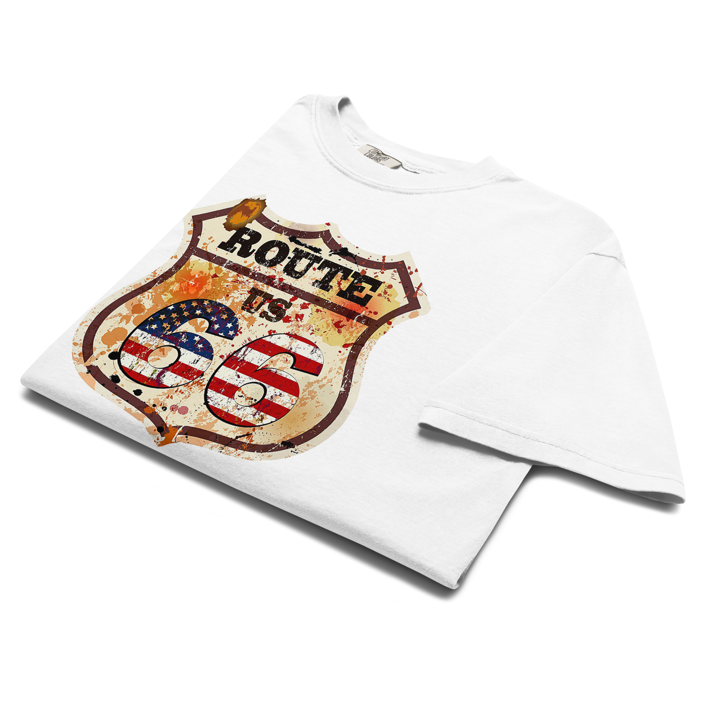 T-shirt Vintage Route 66 - Stile On The Road Americano 12066-5