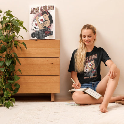 T-shirt Uomo Aces Garage Hot Rod Pin-Up Stile Vintage 10157 Aces garage - STREET STYLE