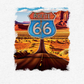 T-shirt Vintage Route 66 - Il Sogno Americano On The Road