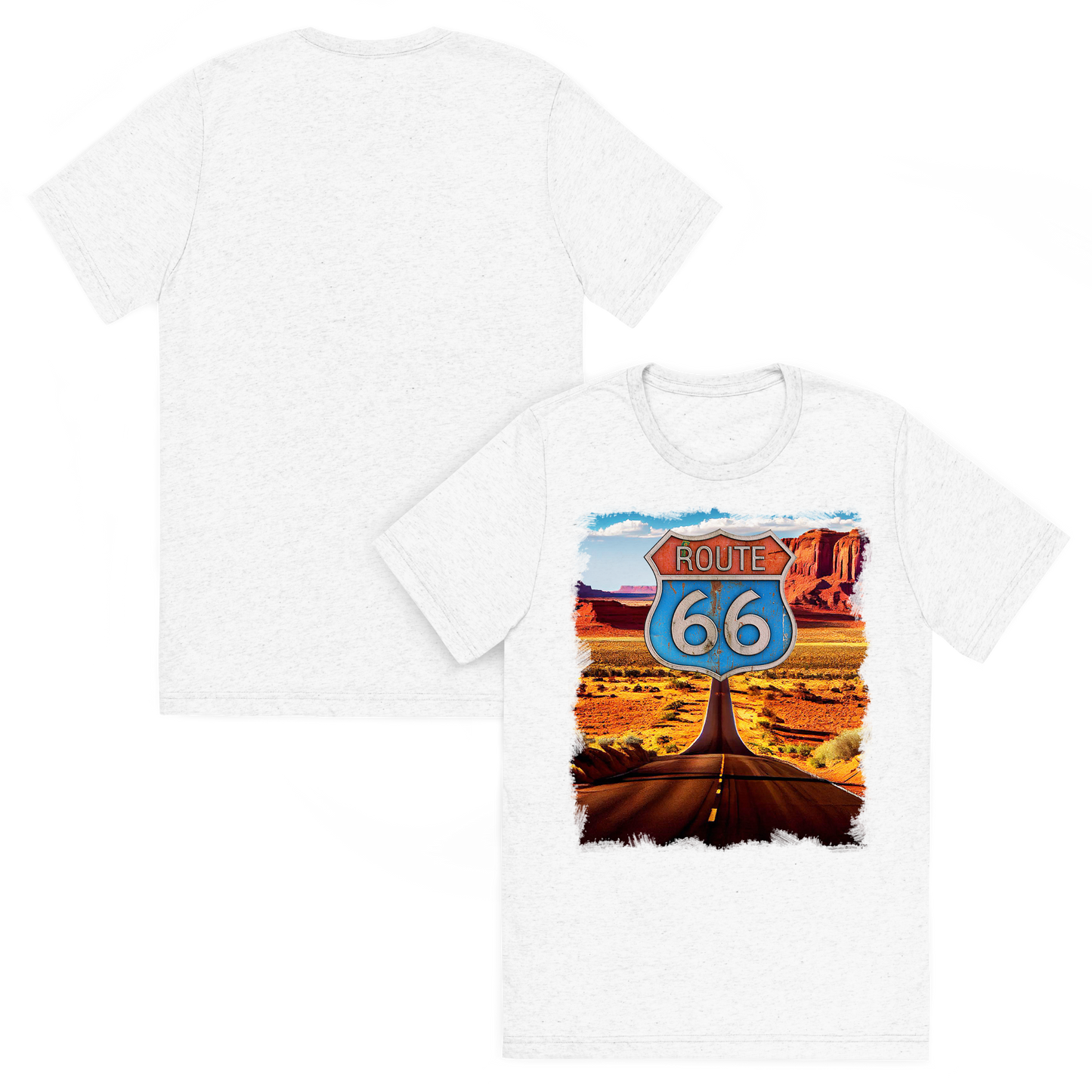 T-shirt Vintage Route 66 - Il Sogno Americano On The Road