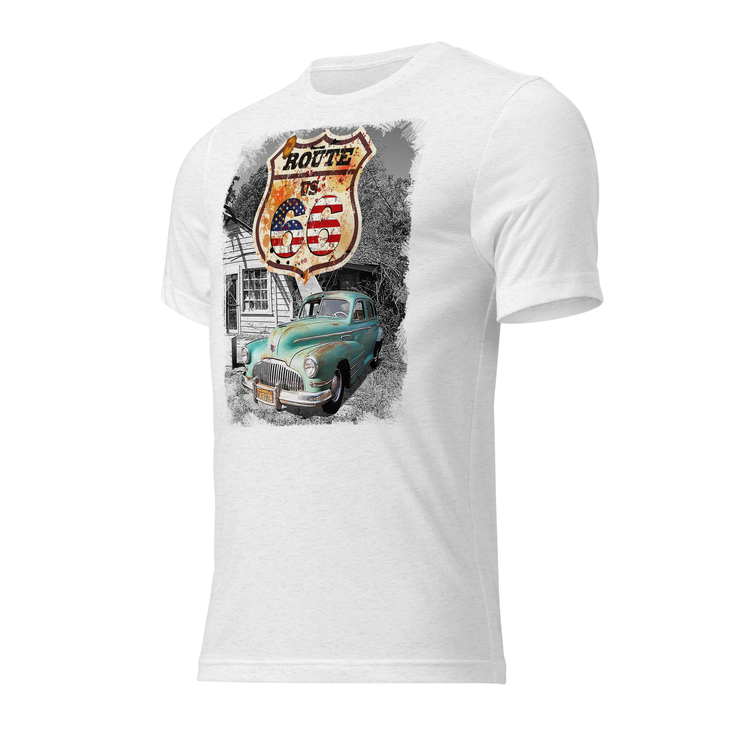 T-shirt Vintage Route 66 - Sogno Americano On The Road