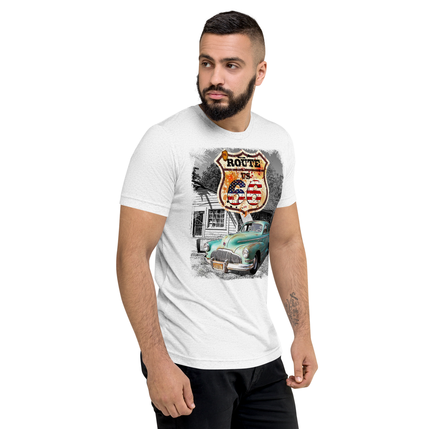 T-shirt Vintage Route 66 - Sogno Americano On The Road