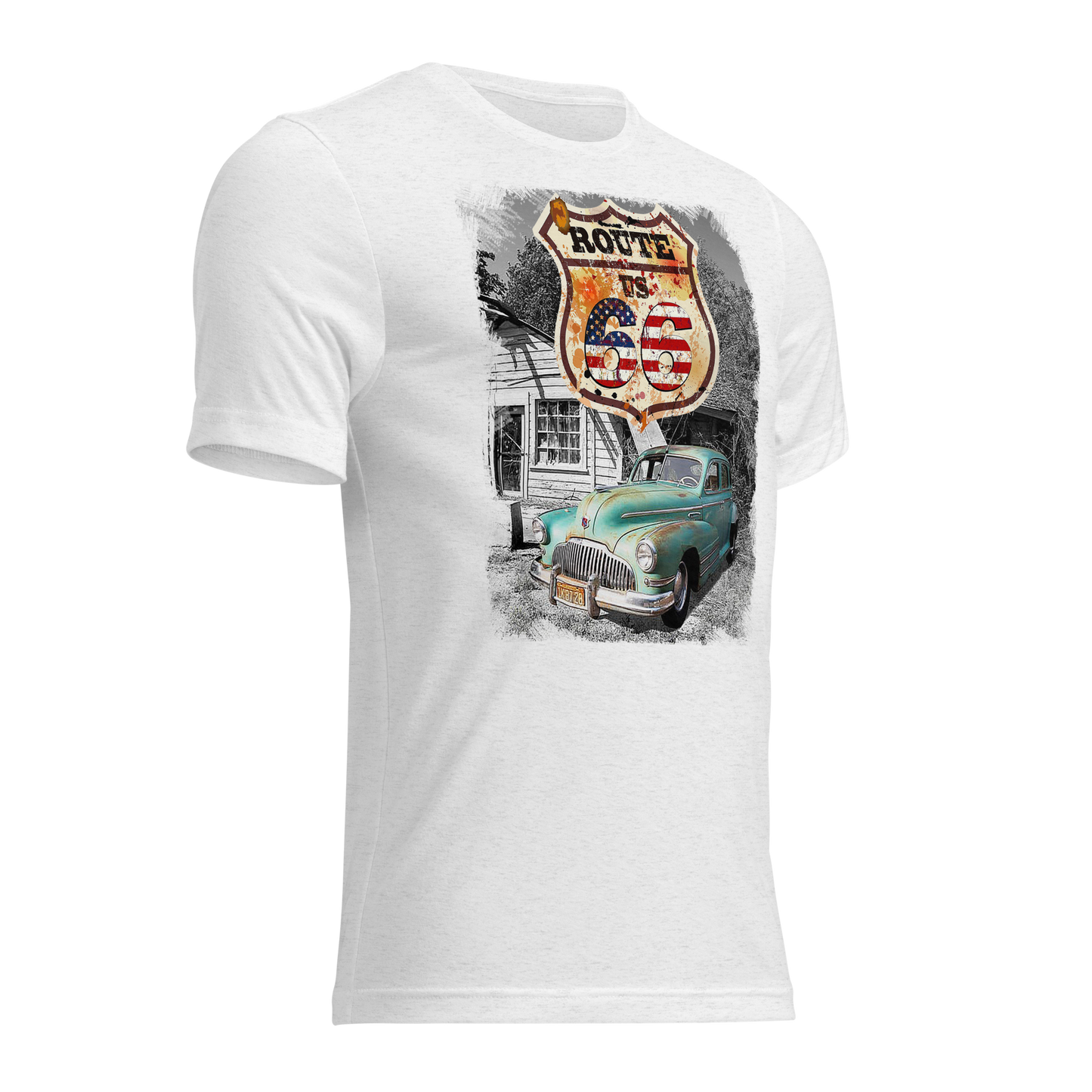 T-shirt Vintage Route 66 - Sogno Americano On The Road
