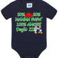 50% mamma 50% papà 100% amore degli ZII Body da bambino/a a maniche corte 100% cotone JHK STREET STYLE PRINT