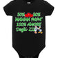 50% mamma 50% papà 100% amore degli ZII Body da bambino/a a maniche corte 100% cotone JHK STREET STYLE PRINT