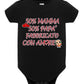 50% mamma 50% papà 100% Fabbricato con more Body da bambino/a a maniche corte 100% cotone JHK STREET STYLE PRINT