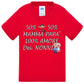 50% Mamma 50% Papà' Amore degli ZII - T-shirt per Bambino/a Mod. Baby & Kid Da 0 a 8 anni STREET STYLE