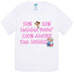 50% Mamma 50% Papà' Amore degli ZII - T-shirt per Bambino/a Mod. Baby & Kid Da 0 a 8 anni STREET STYLE