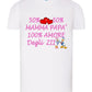 50% Mamma 50% Papà Amore degli ZII T-shirt solo da femmina Mod. Slim STREET STYLE