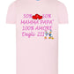 50% Mamma 50% Papà Amore degli ZII T-shirt solo da femmina Mod. Slim STREET STYLE