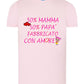 50% Mamma 50% Papà' Fabbricato Con Aamore T-shirt solo da femmina Mod. Slim STREET STYLE