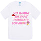 50%Mamma 50% Papà Fabbricato con Amore - T-shirt per Bambino/a Mod. Baby & Kid Da 0 a 8 anni STREET STYLE