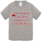 50%Mamma 50% Papà Fabbricato con Amore - T-shirt per Bambino/a Mod. Baby & Kid Da 0 a 8 anni STREET STYLE