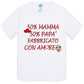 50%Mamma 50% Papà Fabbricato con Amore - T-shirt per Bambino/a Mod. Baby & Kid Da 0 a 8 anni STREET STYLE