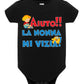 Aiuto la Nonna mi Vizia Body da bambino/a a maniche corte 100% cotone JHK STREET STYLE PRINT