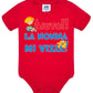 Aiuto la Nonna mi Vizia Body da bambino/a a maniche corte 100% cotone JHK STREET STYLE PRINT