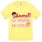 Aiuto la Nonna MI Vizia - T-shirt per Bambino/a Mod. Baby & Kid Da 0 a 8 anni STREET STYLE