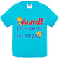 Aiuto la Nonna MI Vizia - T-shirt per Bambino/a Mod. Baby & Kid Da 0 a 8 anni STREET STYLE